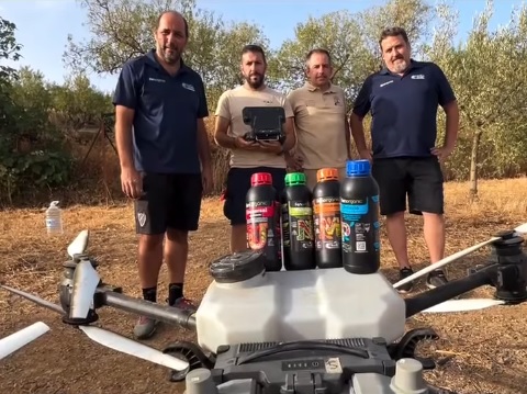 Fenorganic participa en un ensayo pionero con aplicación por dron en olivar intensivo con Bio Olivar Ecológico